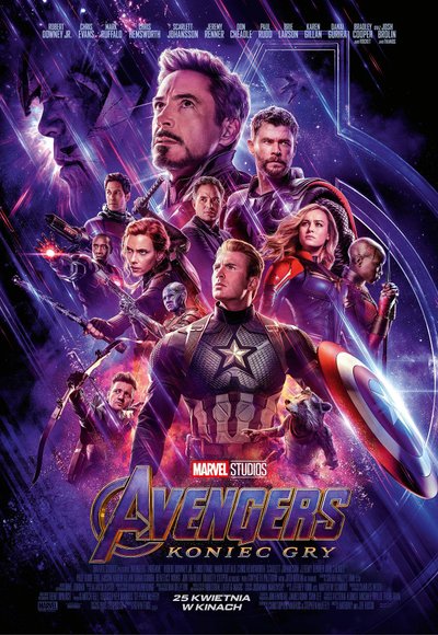 plakat filmu Avengers: Koniec gry 2019